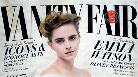 emma watson nudo|Emma Watson poses TOPLESS for steamy Vanity Fair shoot